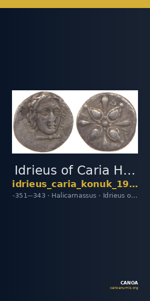 Idrieus of Caria Halicarnassus Konuk 1998 2 — CANOA