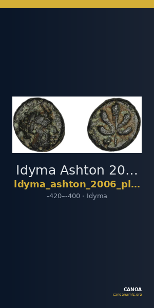 Idyma Ashton 2006 pl. 1, 7 — CANOA