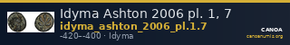 Idyma Ashton 2006 pl. 1, 7 — CANOA
