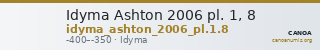Idyma Ashton 2006 pl. 1, 8 — CANOA