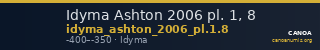 Idyma Ashton 2006 pl. 1, 8 — CANOA