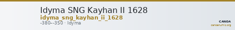 Idyma SNG Kayhan II 1628 — CANOA