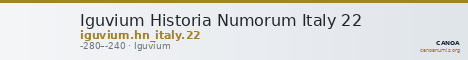 Iguvium Historia Numorum Italy 22 — CANOA
