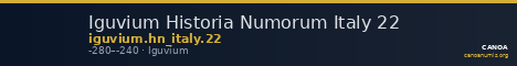 Iguvium Historia Numorum Italy 22 — CANOA