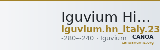 Iguvium Historia Numorum Italy 23 — CANOA