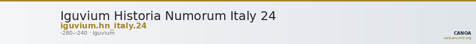 Iguvium Historia Numorum Italy 24 — CANOA