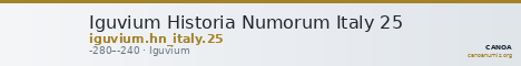Iguvium Historia Numorum Italy 25 — CANOA