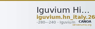 Iguvium Historia Numorum Italy 26 — CANOA