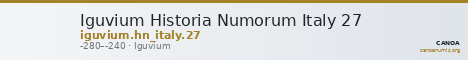Iguvium Historia Numorum Italy 27 — CANOA
