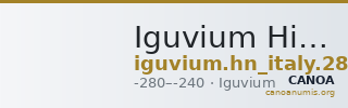 Iguvium Historia Numorum Italy 28 — CANOA