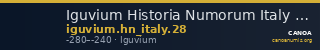 Iguvium Historia Numorum Italy 28 — CANOA