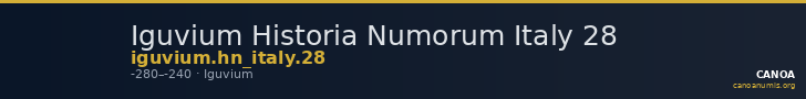 Iguvium Historia Numorum Italy 28 — CANOA