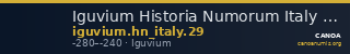 Iguvium Historia Numorum Italy 29 — CANOA