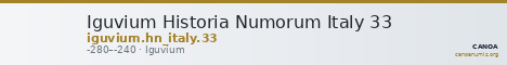 Iguvium Historia Numorum Italy 33 — CANOA