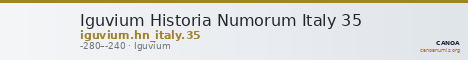 Iguvium Historia Numorum Italy 35 — CANOA