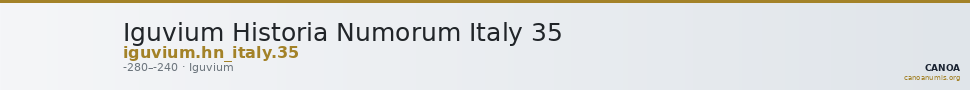 Iguvium Historia Numorum Italy 35 — CANOA