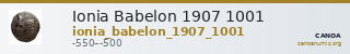 Ionia Babelon 1907 1001 — CANOA