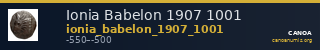 Ionia Babelon 1907 1001 — CANOA