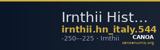 Irnthii Historia Numorum Italy 544 — CANOA