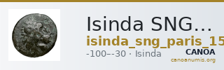 Isinda SNG Paris 1563 — CANOA