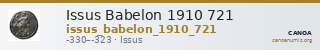 Issus Babelon 1910 721 — CANOA