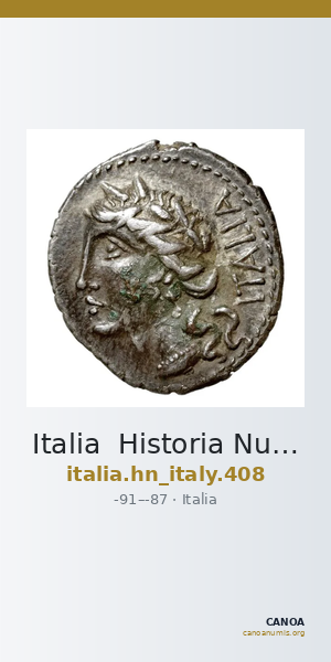 Italia Historia Numorum Italy 408 — CANOA