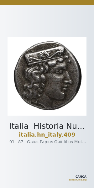 Italia  Historia Numorum Italy 409 — CANOA