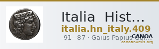 Italia  Historia Numorum Italy 409 — CANOA