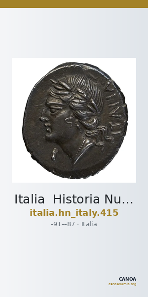 Italia Historia Numorum Italy 415 — CANOA