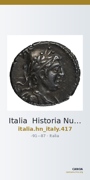 Italia Historia Numorum Italy 417 — CANOA