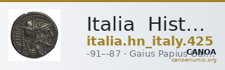 Italia Historia Numorum Italy 425 — CANOA