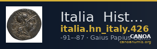 Italia  Historia Numorum Italy 426 — CANOA