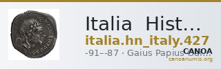 Italia Historia Numorum Italy 427 — CANOA
