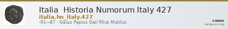 Italia Historia Numorum Italy 427 — CANOA