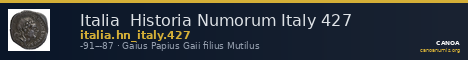 Italia Historia Numorum Italy 427 — CANOA