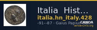 Italia Historia Numorum Italy 428 — CANOA