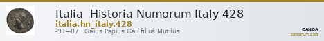 Italia Historia Numorum Italy 428 — CANOA