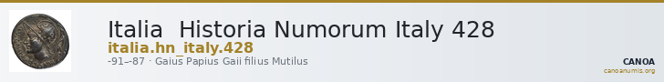 Italia Historia Numorum Italy 428 — CANOA