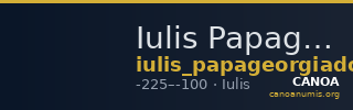 Iulis Papageorgiadou-Banis 1997 Series IX — CANOA