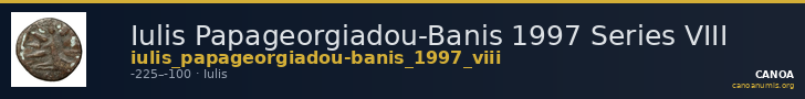 Iulis Papageorgiadou-Banis 1997 Series VIII — CANOA