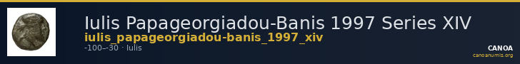 Iulis Papageorgiadou-Banis 1997 Series XIV — CANOA