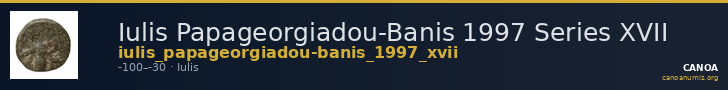 Iulis Papageorgiadou-Banis 1997 Series XVII — CANOA