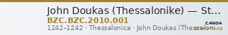 John Doukas (Thessalonike) — Stamenon (Thessalonike, 1242) — CANOA
