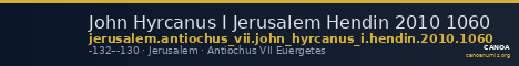 John Hyrcanus I Jerusalem Hendin 2010 1060 — CANOA
