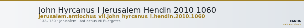 John Hyrcanus I Jerusalem Hendin 2010 1060 — CANOA