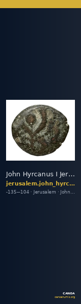 John Hyrcanus I Jerusalem Hendin 2010 1132-1133 and 1135 and 1137 and 1139-1141 — CANOA