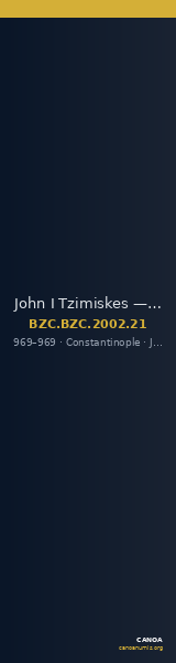 John I Tzimiskes — Nomisma Histamenon (Constantinople, 969) — CANOA