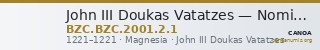 John III Doukas Vatatzes — Nomisma Hyperpyron (Magnesia, 1221) — CANOA