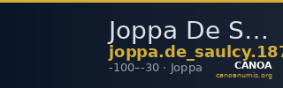 Joppa De Saulcy 1874 p. 177, 2 — CANOA