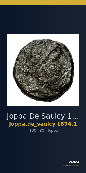 Joppa De Saulcy 1874 pp. 176-7, 1 — CANOA